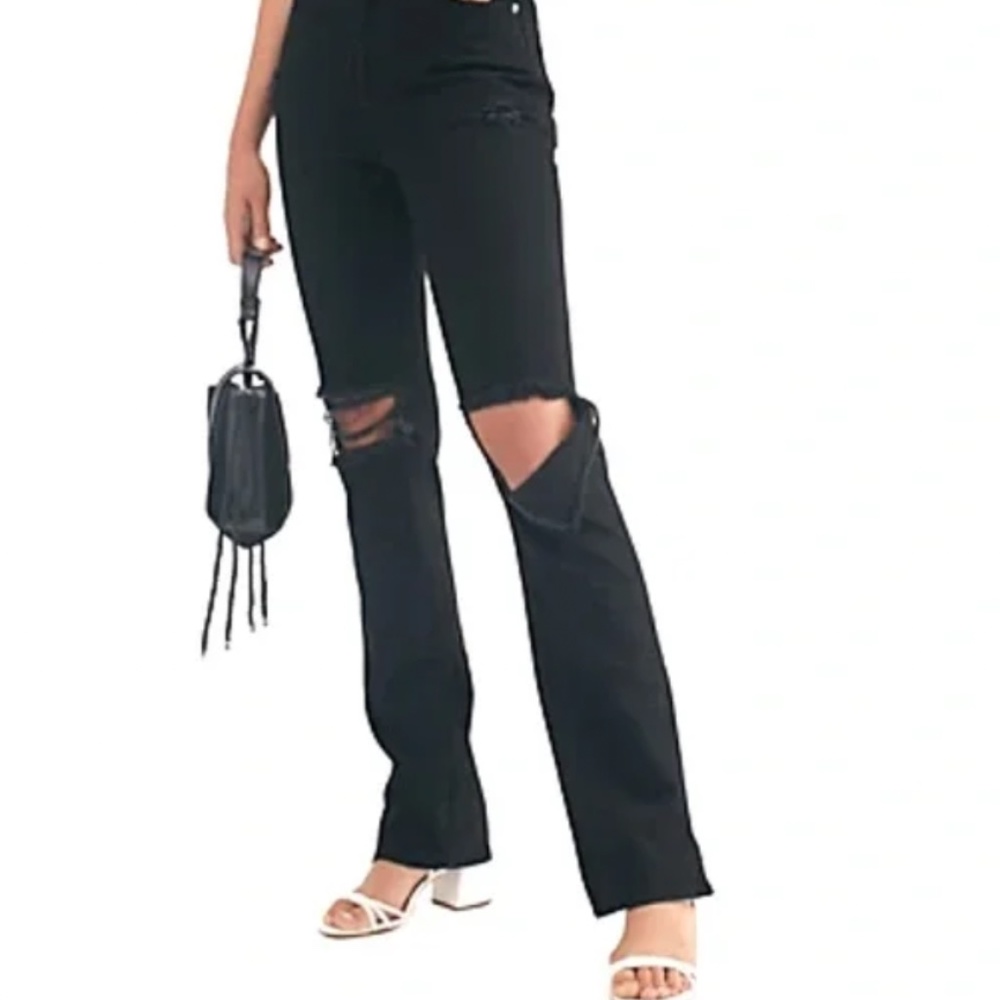 Free People My Own Lane Jeans - Black 25